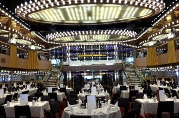 COSTA DIADEMA ship tour  - MAIN DINING ROOM -  RESTAURANT FIORENTINO - deck 3/4