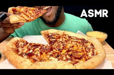 ASMR Barbecue Chicken Pizza with Bacon Onions (Eating No Talking) ASMR Sounds