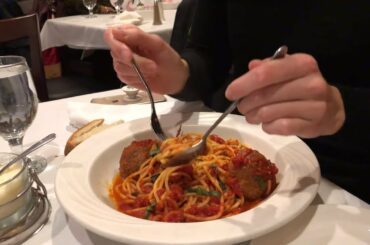 Native Italian Eats Spaghetti & Meatballs for the First Time - Eating in "Real Little Italy", Bronx