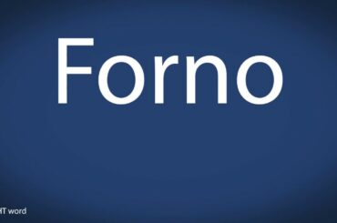 How to pronounce Forno [Italian food]