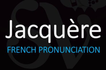 how to Pronounce Jacquère? French Savoie Wine pronunciation