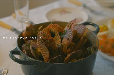 해산물파티! 가리비 토마토스튜&문어크림리조또 : Scallop tomato stew and octopus cream risotto | Honeykki 꿀키