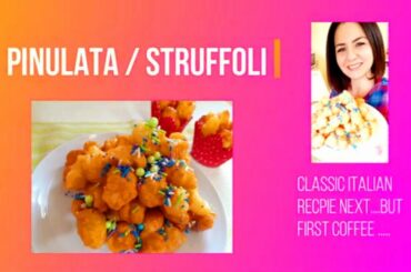 CLASSIC ITALIAN HONEY PIGNOLATA/STROMBOLI (4:30) & MY VINTAGE COFFEE PERCOLATOR!