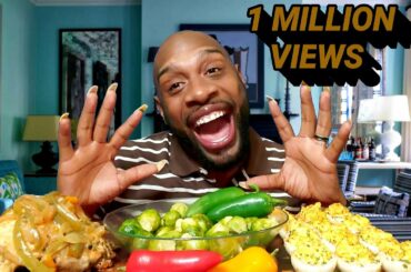 SUCCULENT ITALIAN BAKED CHICKEN BREAST SOULFOOD MUKBANG먹방 ... EATING SHOW 먹방 ... 1 MILLION VIEWS.