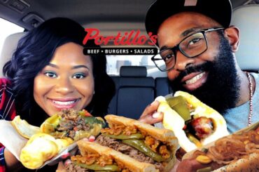 Portillo's Italian Beef & Sausage Mukbang|  Restaurant Impossible?!?!! 🤔