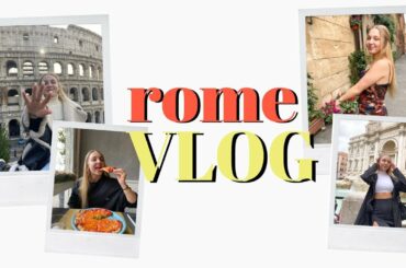ROME VLOG!! | TRAVELS + VEGAN FOOD | The Claud Abroad