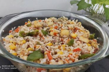 పనీర్ ఫ్రైడ్ రైస్ | Italian style Fried Rice | Kids lunch box Recipe |