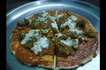 Tawa Pizza Recipe 🍕Dominos Cheese Burst Pizza | Veg Loaded Pizza on Tawa | Tasty & Instant Pizza