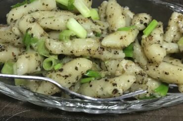 Eggless POTATO GNOCCHI (Italian dish)