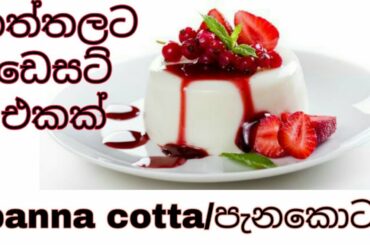 How to make a panna cotta/Dessert Recipe/ පැන්න කොට්ටා