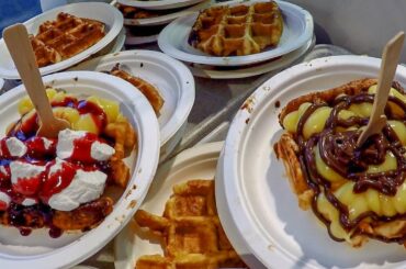 Italian Street Food. Filling Yummy Sweets from Naples and Sicily