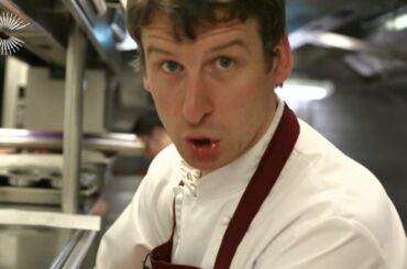 Bresaola of Irish silverside with blackcurrants, ricotta and rocket by Russell Bateman