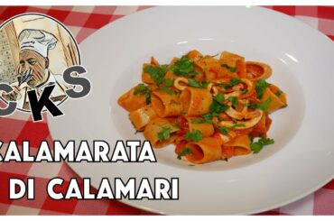 Calamarata (Pasta) With Squid Sauce, (Tutorial)