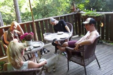 Italian Dinner with Family & Friends  on a Summer Night