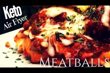 Keto Air Fryer MEATBALLS Recipe | Easy Keto MEATBALLS | Italian Keto Recipes | Keto on a Budget