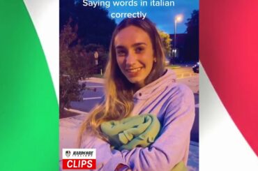 Girl Pronouncing Italian Words Correctly