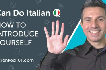 How to Introduce Yourself in Italian - Can Do #1
