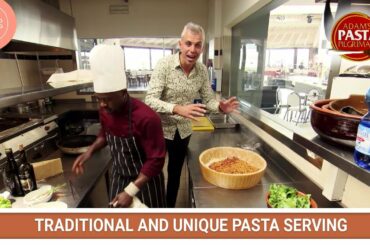 TRADITIONAL PASTA SERVING IN CHEESE PLATE | Adam's Pasta Pilgrimage S1E10