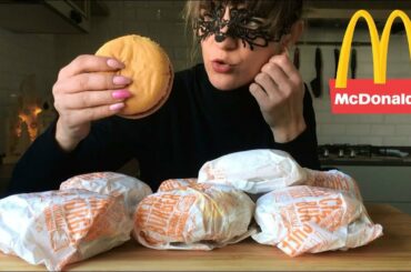 MUKBANG ITA: MCDONALD'S CHALLENGE. MANGIO 8 CHEESEBURGER (EATING SHOW ITALIANO)