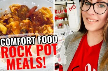 4 COMFORT FOOD  CROCKPOT RECIPES