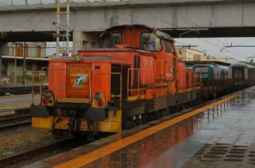Italy/Sicily: D145 shunting locomotives seen in action at Messina Centrale station