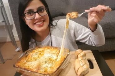 Cheesy Lasagna Mukbang! 먹방 Eating Show