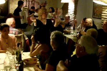 Dining Out In Rome with Trafalgar 5/22/2011