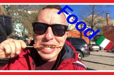 STREET FOOD IN ITALY. Arrosticini Abruzzesi