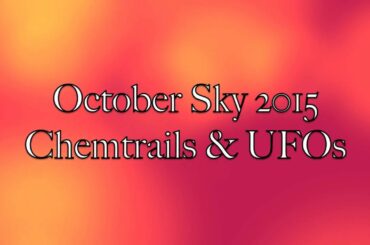 October 2015 Heavily Sprayed Sky North Italy