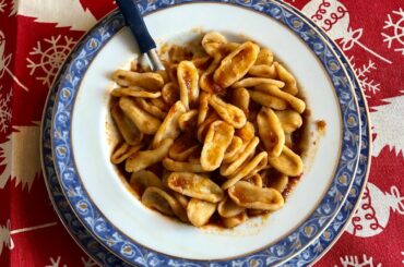 Pasta Grannies celebrate Christmas with an 8 shape pasta called corzetti