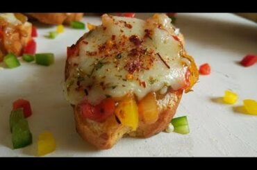 Crostini recipe in Odia I italian appetizer I roshniscuisine