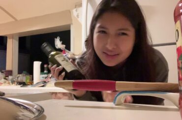 making a traditional italian dinner even though Im not italian and an awful cook