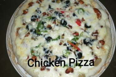 EASY PAN MADE || Chicken🍕Pizza ||Recipe 😋😍