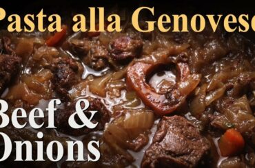 Best Pasta alla Genovese Recipe - Beef & Onion Sauce