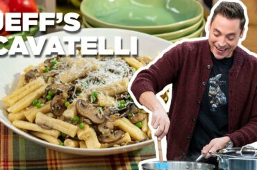 FROM-SCRATCH Pasta and Mushroom Butter Sauce with Jeff Mauro | Food Network