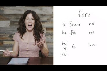 Learn Italian for Travel: The verb 'fare'  (Lesson 16)