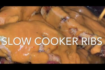 SLOW COOKER BBQ RIBS | LOW & SLOW RIBS