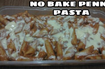 NO BAKE PENNE PASTA WITH ITALIAN SAUCE AND MUSHROOM | how to cook penne pasta | lutong bahay