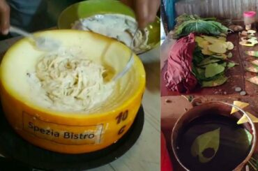 Street Food in Italy and India, Pasta feom Parmesan Cheese