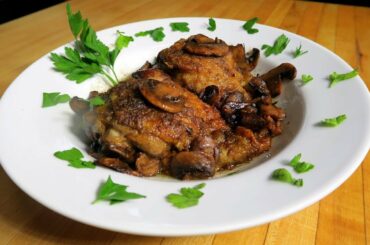 Mushroom Balsamic Italian Chicken in Wine Sauce (Dinner)