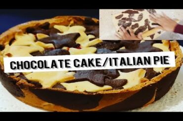 Chocolate cream tart/pie/italian chocolate cake/simple and easy cake