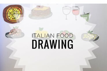 Italian food drawing tutorial