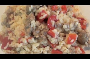 Risotto Sausages and Pepper Recipe