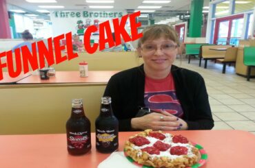 Eating Funnel Cake at Three Brothers From Italy