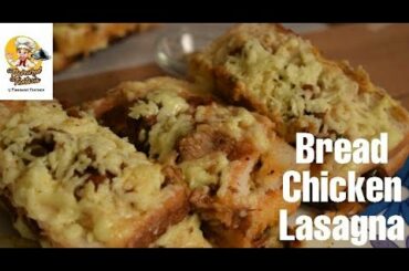 Lasagna| Bread chicken lasagna|Easy lasagna recipe| International cuisine | New year special