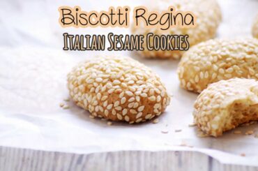 Biscotti Regina - Eggless Italian Sesame Cookies Recipe - Reginelle Recipe