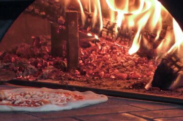 Great Italian Pizza Festival. Italy Street Food. European Pizza Champion Cooking