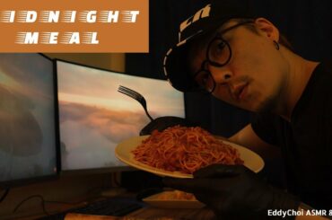 ASMR SPICY ITALIAN TOMATO CHEESE PASTA MUKBANG & RELAXATION MUSIC (EddyChoi ASMR)