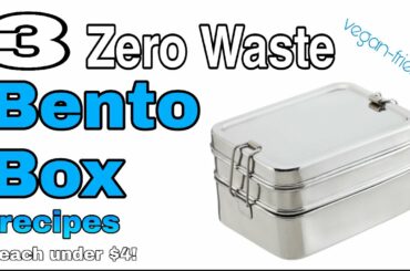 3 Zero Waste Bento Box Recipes (vegan friendly!)