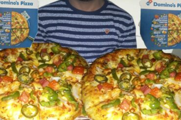 ASMR: DOMINOS PIZZA MUKBANG (No Talking), Eating Sounds, Eating show, Big Bites,